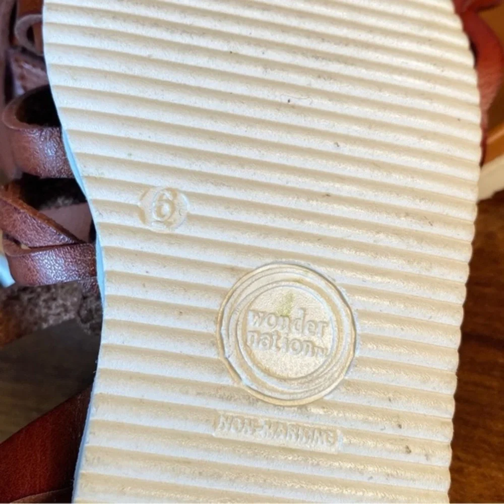 Wonder Nation Shoes Sandals‎ Toddler Sandal’s Size 6